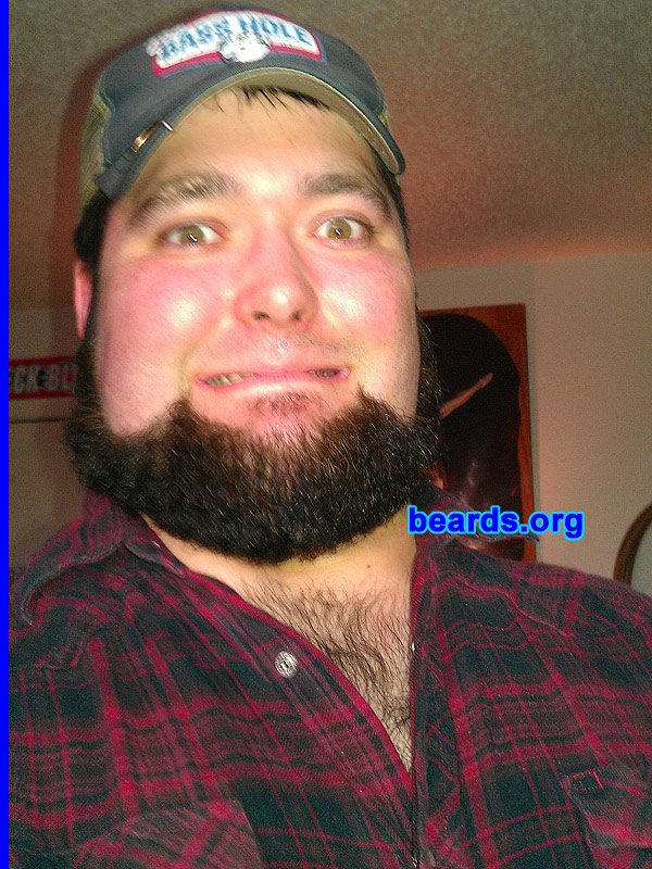 Chad
Bearded since: 2004. I am a dedicated, permanent beard grower.

Comments:
I grew my beard because I love having a beard. I can grow a beard fast and work with different styles when desired.

How do I feel about my beard? I always have and always will have some type of beard.  I like having the mountain man survivalist look. I feel that nothing is impossible when I have a beard. Fully committed.
Keywords: chin_curtain