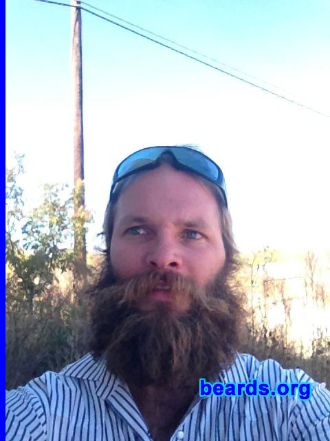 Curtis H.
Bearded since: 2011. I am an experimental beard grower.

Comments:
Why did I grow my beard? It was first a bet from my wife on our wedding day, September 17, 2011. The bet was that I could not grow a beard until Christmas 2011. I made that and continued to grow it into the spring. I shaved and started over at the first of May 2012. Have been growing since then. I am thinking of trying a yeard.

How do I feel about my beard? I love the beard! The best part is not having to shave every day or two as well as the comments that you start getting after a few months.
Keywords: full_beard