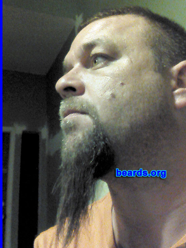 Chris
Bearded since: 2001. I am a dedicated, permanent beard grower.

Comments:
Why did I grow my beard? Hate shaving.

How do I feel about my beard? I freaking love it.
Keywords: goatee_mustache