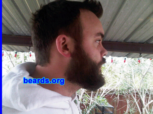 Derek
Bearded since: 2008.  I am a dedicated, permanent beard grower.

Comments:
Why did I grow my beard?  Four years In the United States Navy, shaving everyday. When I got out, I was tired of shaving.

How do I feel about my beard? Like every other man, I wish it were thicker.
Keywords: full_beard