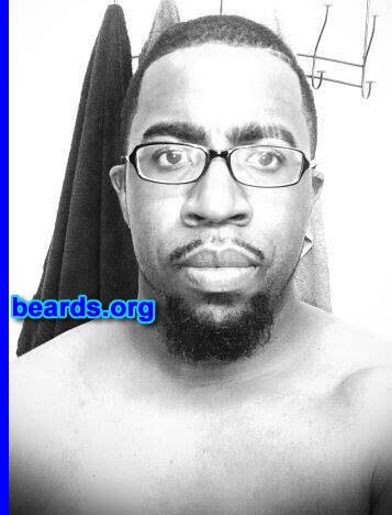 David
Bearded since: 2013. I am an occasional or seasonal beard grower.

Comments:
Why did I grow my beard? Just got tired of shaving and wanted a new look!

How do I feel about my beard? I like it, but need it to grow evenly. I started off with a long goatee first, so it's longer than my beard. People say I should trim my goatee even with my beard for a more defined look. Should I?
Keywords: goatee_mustache
