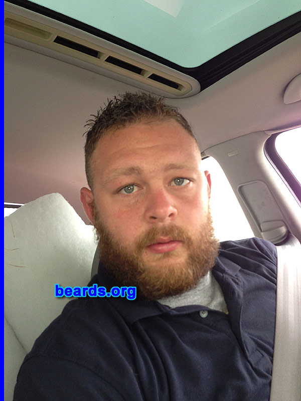 Drew M.
Bearded since: 2012. I am a dedicated, permanent beard grower.

Comments:
Why did I grow my beard? To be who I want to be.  Let it grow.

How do I feel about my beard? I love it.
Keywords: full_beard
