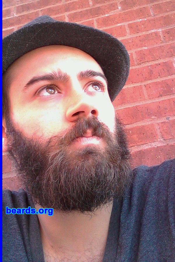 Jareth S.
Bearded since: 2007. I am a dedicated, permanent beard grower.

Comment:
I grew my beard because I was just tired of shaving and I kept it up because the girl I was wooing loves beards. (Loves, not loved because I married her.)

How do I feel about my beard? I am very satisfied!
Keywords: full_beard