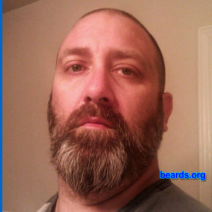 John
Bearded since: 2013. I am a dedicated, permanent beard grower.

Comments:
Why did I grow my beard? My first decade as a paramedic, policy would not allow a beard. After I went to work for a hospital, the first thing I did was start growing.

How do I feel about my beard? I've shaved and restarted on a whim a time or nine. But until the day I'm told I can't have it, this one is here to stay.
Keywords: full_beard