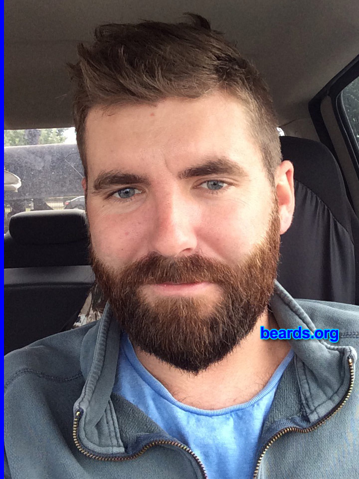 Mitch B.
Bearded since: 2014.  I am an experimental beard grower.

Comments:
Why did I grow my beard? I was on the road a lot traveling and I saved time by not shaving

How do I feel about my beard? I love my beard
Keywords: full_beard