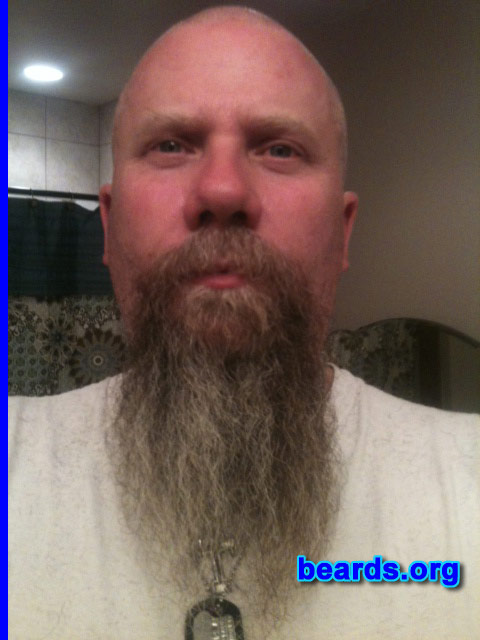 Nick B.
Bearded since: 2011. I am a dedicated, permanent beard grower.

Comments:
Why did I grow my beard?  I grew my beard as a tribute to my dad when he passed away in 2011.

How do I feel about my beard?  It's great.
Keywords: goatee_mustache