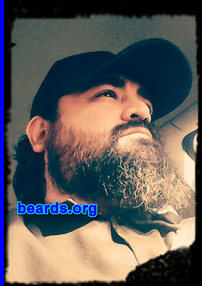 Oscar M.
Bearded since: 2013. I am a dedicated, permanent beard grower.

Comments:
Why did I grow my beard? Manhood dictated that I should.

How do I feel about my beard? It's my badge of honor.
Keywords: full_beard
