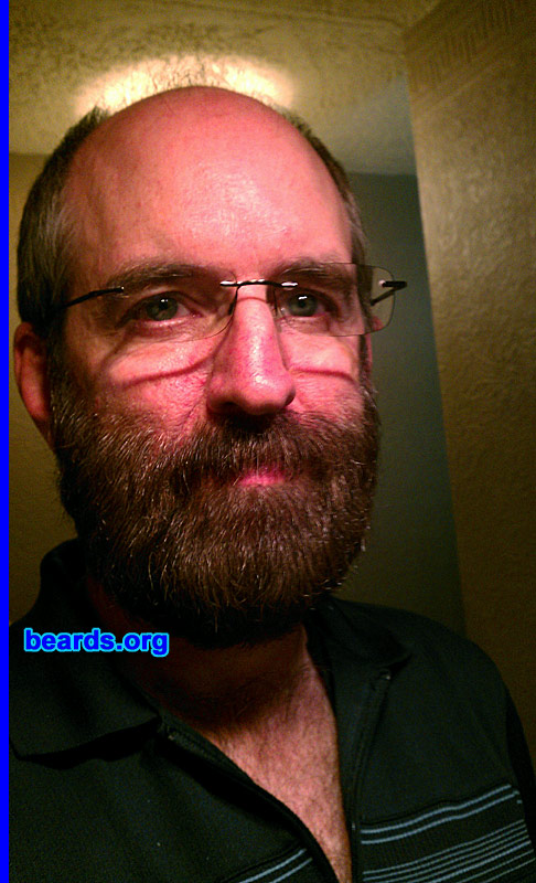Rich
Bearded since: 1978. I am a dedicated, permanent beard grower.

Comments:
Why did I grow my beard? I was a freshman in college, thought it would look good and that girls would like it -- which they did.

How do I feel about my beard? I like it although I wish it were thicker and darker.
Keywords: full_beard