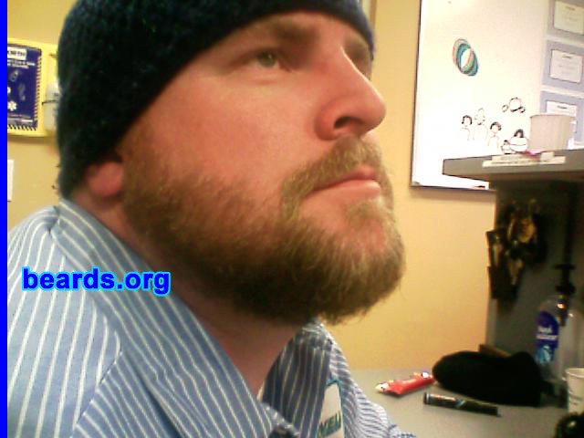 Steve
Bearded since: 1997.  I am a dedicated, permanent beard grower.

Comments:
I grew my beard because all the cool people are doing it.

How do I feel about my beard?  I love my beard.  I wish it were thicker.  It is a good conversation starter.  It seems like when I see another guy with a beard, we just nod our heads as though we say, "Well done" and that's cool.
Keywords: full_beard