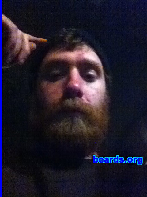 Clifford W.
Bearded since: 2012. I am an experimental beard grower.

Comments:
I first grew my beard because I recently got out of the Navy and was able to do so. Then I watched the 2011 beard finals and decided I wanted an epic beard.

How do I feel about my beard? I feel it is a young, yet decent, full beard and maybe one day I will be a competitor in the beard competitions.
Keywords: full_beard