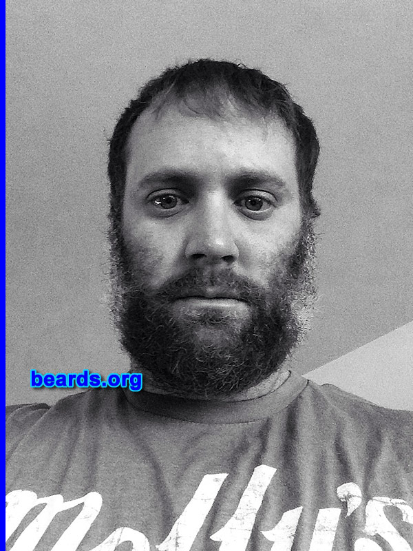 Daniel F.
Bearded since: 2013. I am an experimental beard grower.

Comments;
Why did I grow my beard? All the men in the family have had beards at some point and now it's mine!!

How do I feel about my beard? Lovin' it!! Wife hates it.
Keywords: full_beard