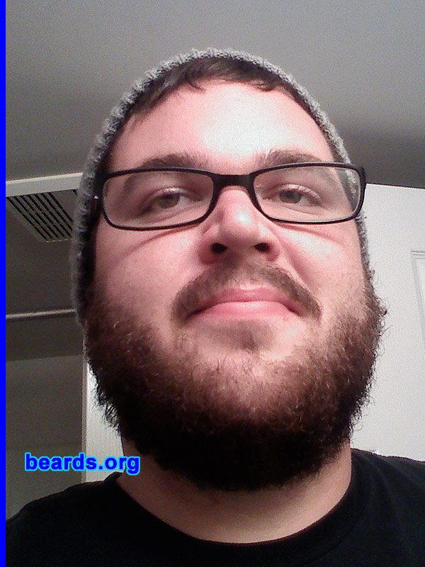 Mike A.
Bearded since: 2008.  I am a dedicated, permanent beard grower.

Comments:
I started off seeing if I could grow a beard.  Now I'm seeing how long I can grow it.

How do I feel about my beard?  I love it and can't wait for it to be longer.
Keywords: full_beard