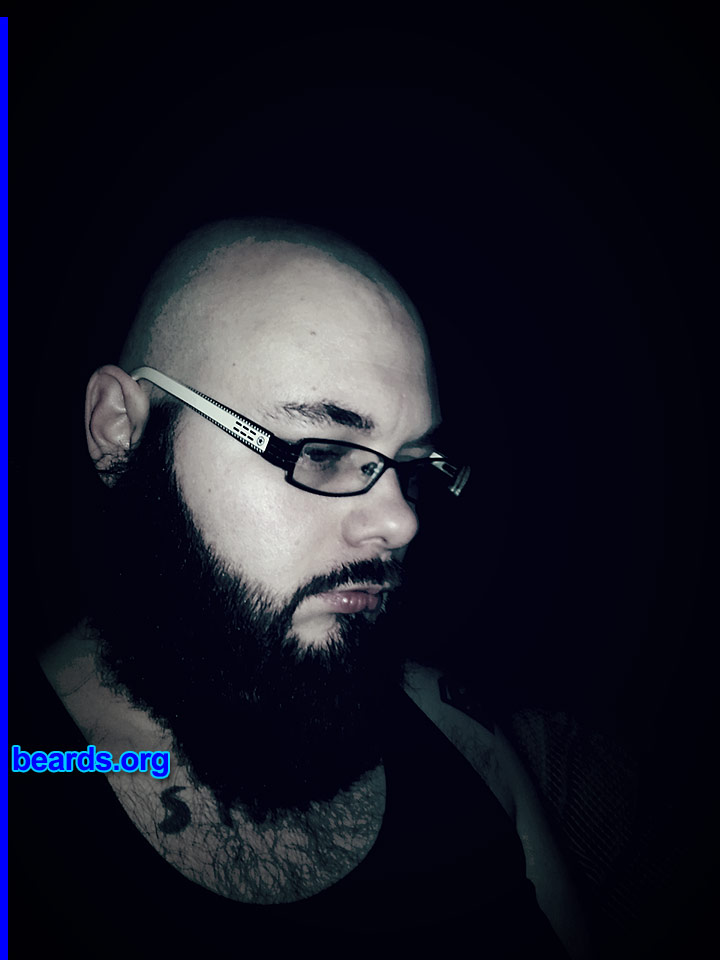 Tony
Bearded since: 2013. I am a dedicated, permanent beard grower.

Comments:
Why did I grow my beard? Just didn't feel like shaving any more. Been growing since September 2013.

How do I feel about my beard? Awesome. I love the looks and questions I get about it.
Keywords: full_beard