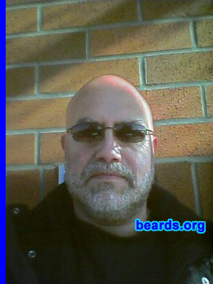 Marshall
Bearded since:  2006.  I am an occasional or seasonal beard grower.

Comments:
I grew my beard because I always thought beards and facial hair were cool.  But this time, I got lazy and let my goatee turn into a beard. Also, it is easier to shave my head than it is to shave my face.

How do I feel about my beard?  I like my beard a lot. It looks good with a shaved head. I would grow my beard longer if I didn't work with the public. I am glad that I can grow a decent full beard in a short time.
Keywords: full_beard