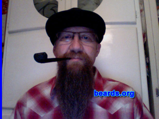Michael H.
Bearded since: 1985. I am a dedicated, permanent beard grower.

Comments:
Why did I grow my beard? Because I finally could.

How do I feel about my beard? I like it.  Has lost a lot of red getting gray. God would not have given us whiskers if he did not want us to have beards.
Keywords: goatee_mustache