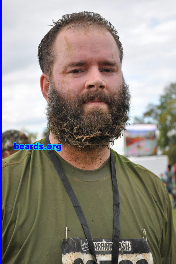 Jeremiah B.
Bearded since: 2011. I am an occasional or seasonal beard grower.

Comments:
I entered a Warrior Dash race. What better reason to grow a beard? Warriors have beards. Period.

How do I feel about my beard? It garners respect, even from the old timers.
Keywords: full_beard