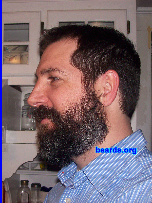 Matthew T.
Bearded since: 2006.  I am a dedicated, permanent beard grower.

Comments:
I grew my beard because beards are just RAD. No matter how many times you shave it off, it just keeps coming back. You cannot stop a beard, you can only hope to contain it... Beards are winners!

How do I feel about my beard? I love my beard. It's an honor to wear it around.
Keywords: full_beard