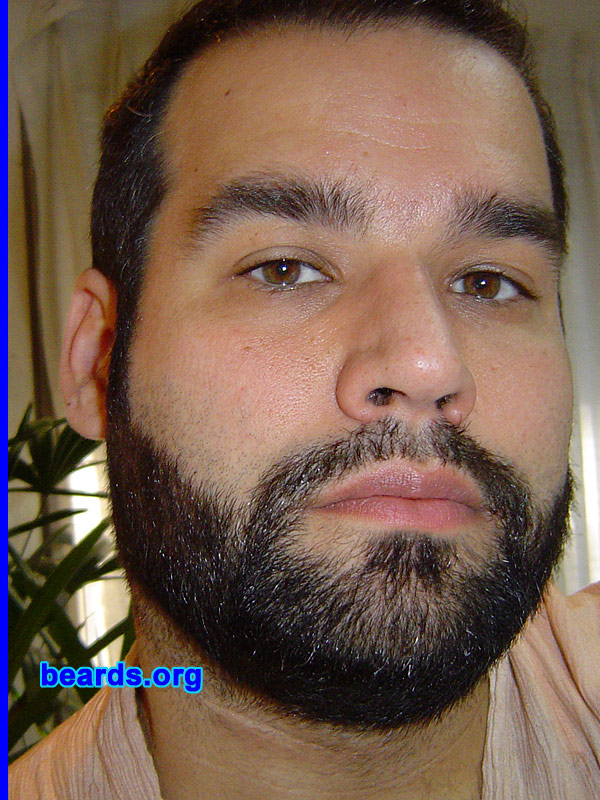 Alex
Bearded since: 2007. I am a dedicated, permanent beard grower.

Comments:
I grew my beard because it looks attractive, handsome, and very masculine.

How do I feel about my beard? I just love it. It's nice, dark, and thick.
Keywords: full_beard