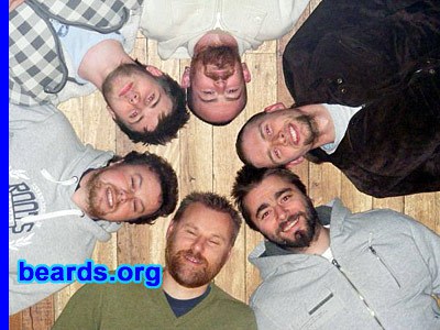 charity beard-growers from Ayr, Scotland