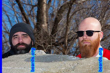 John and Mike, dueling beards