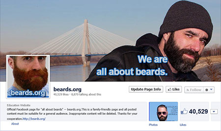 beards.org 40,000 Facebook likes