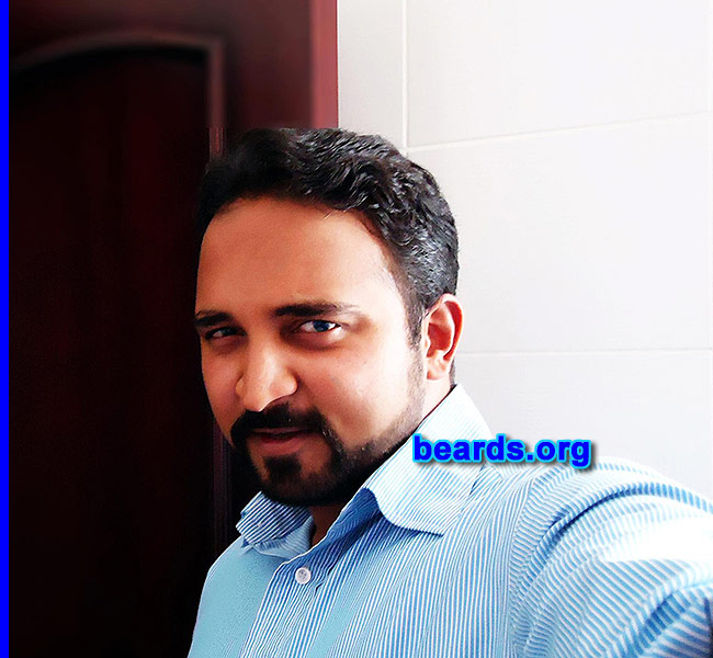 Shuhaib
Bearded since: 2007. I am a dedicated, permanent beard grower.

Comments:
Why did I grow my beard? It feels good. Men in UAE always sport one. If anybody can grow one, they should take care to maintain it well. A man with discipline will spend time to style it!

How do I feel about my beard? It feels great ! 
Keywords: full_beard