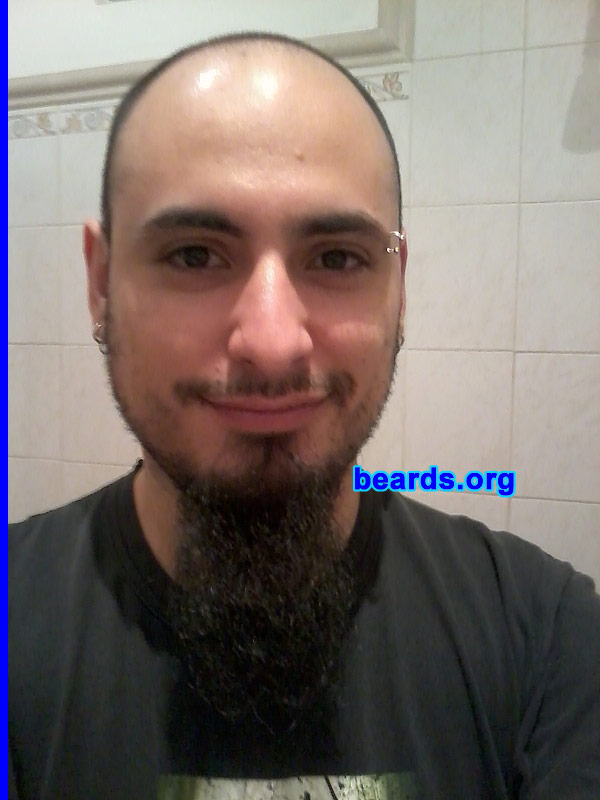 Gabriel M.
Bearded since: 2012. I am an experimental beard grower.

Comments:
Why did I grow my beard? Hmmmmm, about nine months. =)

How do I feel about my beard? Great!! It's a totally male expression and I love it!! =)
Keywords: goatee_mustache