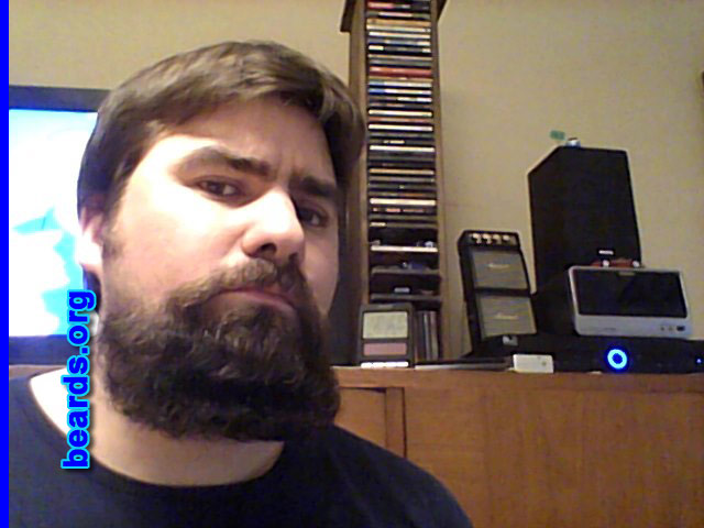 Julian
Bearded since: 2013. I am an experimental beard grower.

Comments:
How do I feel about my beard?  The beard is a thing of man!!
Keywords: goatee_mustache