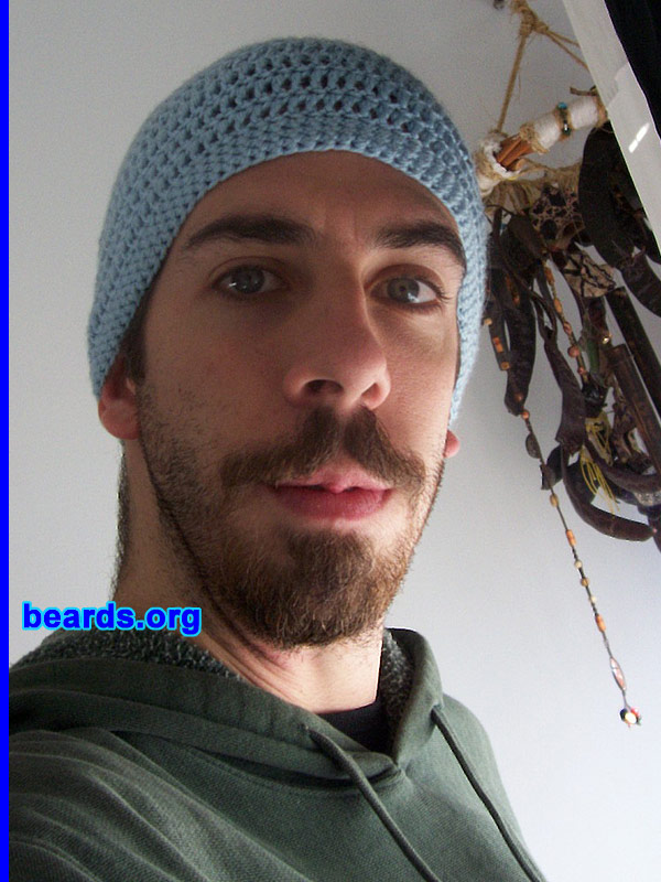 Lucas Testi
Bearded since: 2001.  I am a dedicated, permanent beard grower.

Comments:
I grew my beard because it makes me feel masculine...and to cover my chin.

How do I feel about my beard?  It's hot...
Keywords: goatee_mustache