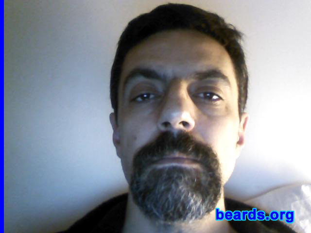 Luis
Bearded since: 1990. I am a dedicated, permanent beard grower.

Comments:
I grew my beard because I've loved to have a beard since I was a child.  I love it, the way it makes me look. It's my personality.

How do I feel about my beard? I do like it.  But I prefer a "prophet's" beard.  I like the full beard, but I'm goateed 'cause I've got not so thick sideburns.
Keywords: goatee_mustache