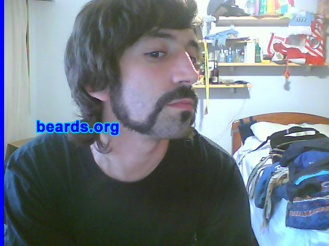 Marco
Bearded since: 2005. I am an occasional or seasonal beard grower.

Comments:
At first I got tired of shaving. Then I started to enjoy it.

How do I feel about my beard? It's a grand part of me. 
Keywords: mutton_chops soul_patch
