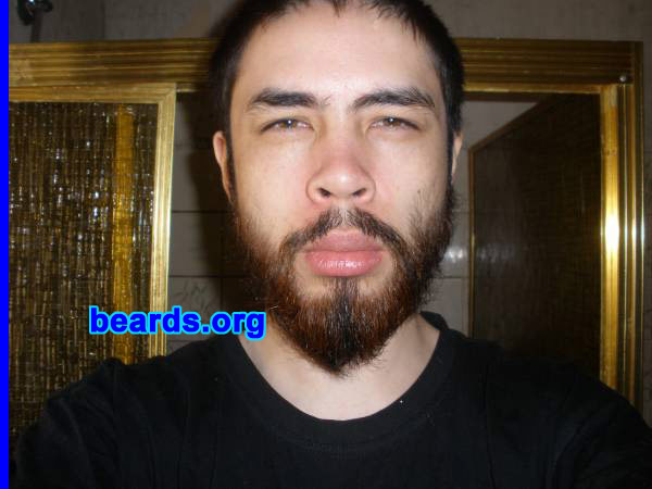 Daniel C.
Bearded since: 2008.  I am an experimental beard grower.

Comments:
Shaving was a constant reason for my lateness.  So I decided to stop for awhile and I didn't mind the look.

How do I feel about my beard?  Pretty good.  Has room for improvement though!
Keywords: full_beard