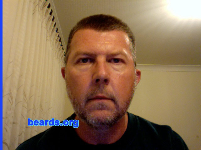 Mick
Bearded since: 2010.  I am an occasional or seasonal beard grower.

Comments:
I grew my beard because I have always liked beards.  I have only ever lasted a few days before with previous attempts, but this time I have persevered.

How do I feel about my beard?  Happy with it.  Like the way it feels.  Not happy that it has so many varying colors from black to brown and then onto various shades of gray.
Keywords: stubble full_beard
