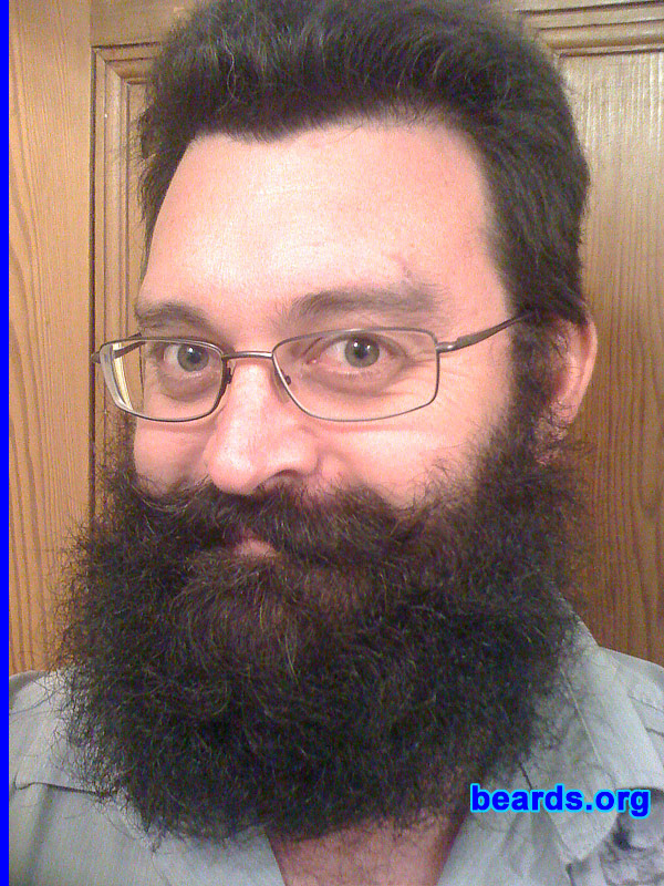 Michael D.
Bearded since: 2010. I am an experimental beard grower.

Comments:
I grew my beard because I was sick of shaving.  Now I want to let it go for a year and then maybe even find my terminal length.

How do I feel about my beard? It's doing well and getting a few good comments.
Keywords: full_beard