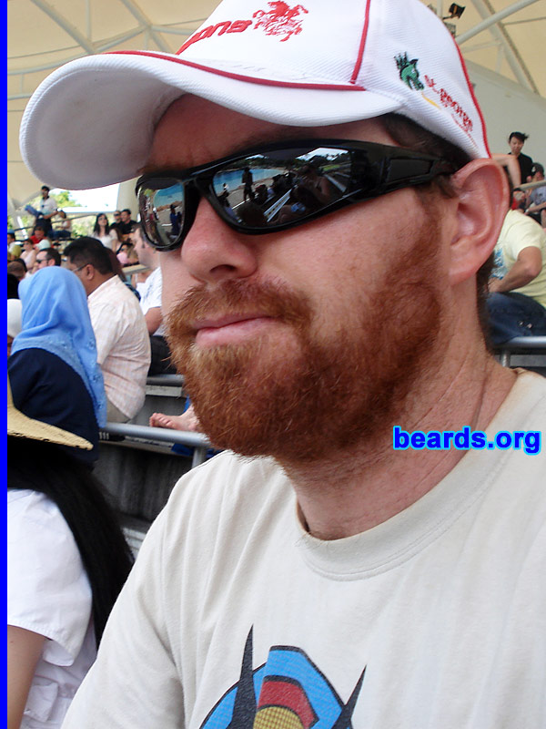 Andrew
Bearded since: 2006.  I am an occasional or seasonal beard grower.

Comments:
I grew my beard because I was sick of shaving.

How do I feel about my beard? If I didn't have a beard, my face would be a blank orb.
Keywords: full_beard