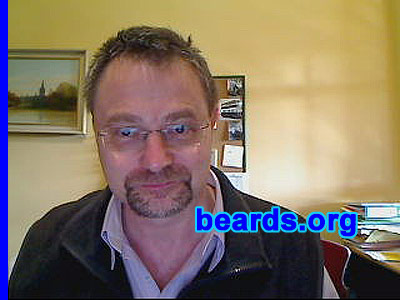 Frankie D.
Bearded since: 1990. I am a dedicated, permanent beard grower.

Comments:
When I first grew my beard, it was long, thick and copper red. It was terrific. Over the years it has changed shape and colour and I still love having a beard.

How do I feel about my beard? It's me. Really enjoy growing and wearing one.
Keywords: goatee_mustache