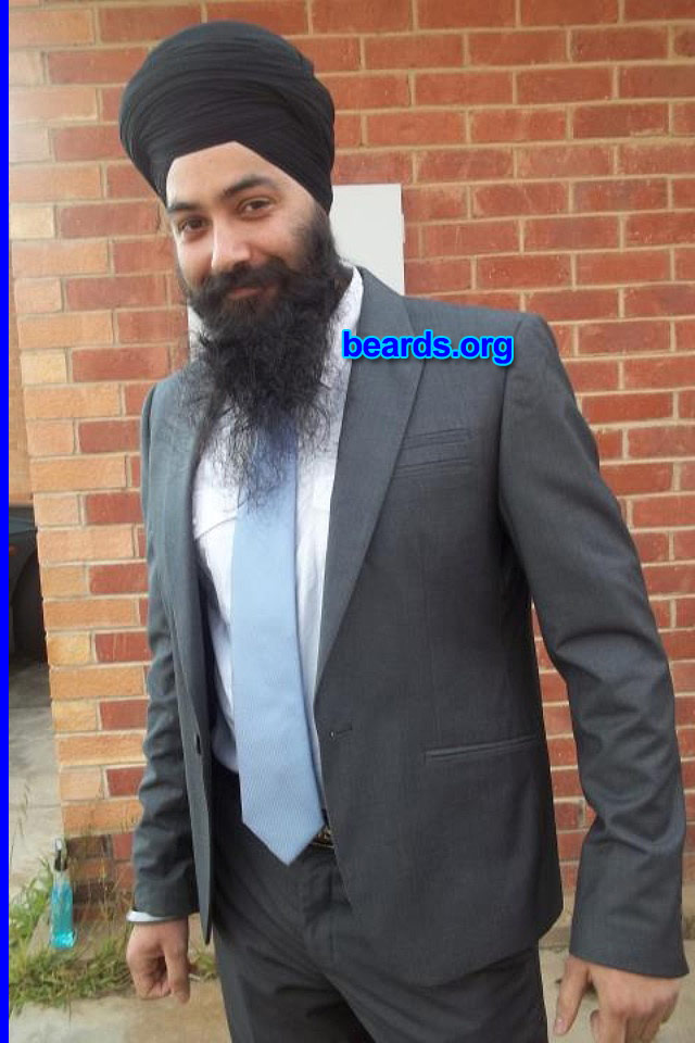 Kuldip S.
Bearded since: 2004. I am a dedicated, permanent beard grower.

Comments:
Why did I grow my beard? Because I wanted to have a beard.

How do I feel about my beard? I love having a beard.  It's my religious faith, also.  I am Sikh.
Keywords: full_beard