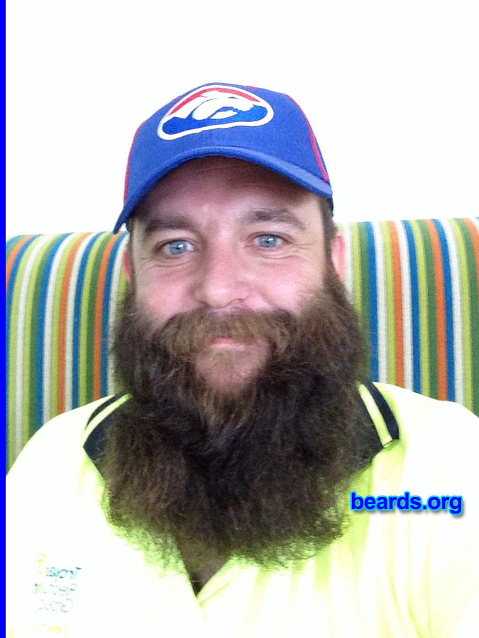 Wayne
Bearded since: 2012. I am a dedicated, permanent beard grower.

Comments:
Why did I grow my beard? It started off as a bucket list challenge which has now become a truly awesome experience.

How do I feel about my beard? I love it and I hold it and I brush it and have named him George.  It's awesome that so many people ask about it.
Keywords: full_beard