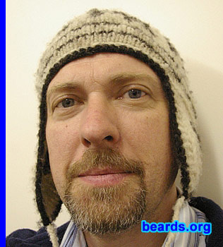 Justin
Bearded since: 2004. I am an experimental beard grower.

Comments:
My father has had a beard for about fifty years and this is a well crafted and mature piece of art that makes a statement of manhood. I aspire to this!

How do I feel about my beard? It is a statement of individualism. 
Keywords: goatee_mustache