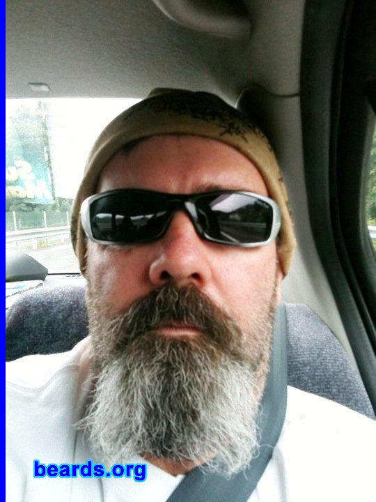 Michael W.
Bearded since: 2010.  I am an occasional or seasonal beard grower.

Comments:
I grew my beard to celebrate helping put a criminal behind bars.

How do I feel about my beard? I really like my beard.
Keywords: goatee_mustache