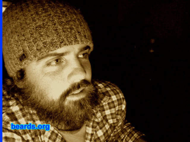 Billy-joe S.
Bearded since: 2008.  I am a dedicated, permanent beard grower.

Comments:
I grew my beard because I hate shaving and I work and surf in the cold. It made sense to use natural insulation!

How do I feel about my beard? It feels as much a part of me as my fingers or toes!
Keywords: full_beard