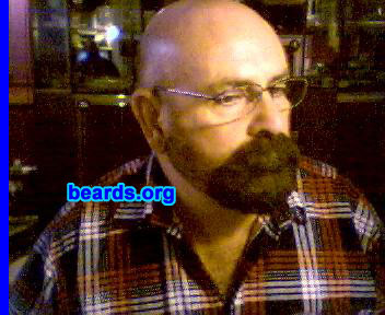 Gary
Bearded since: 2000.  I am an experimental beard grower.

Comments:
As I am getting older, I have put some weight on and because of this, my jaw line has slowly disappeared and having a beard disguises the fact.  Also, I have been told that i grow a great beard.

How do I feel about my beard?  I don't mind having a beard.  The only down side would be the constant maintenance required, but it's a whole lot better than having to shave daily.
Keywords: goatee_mustache