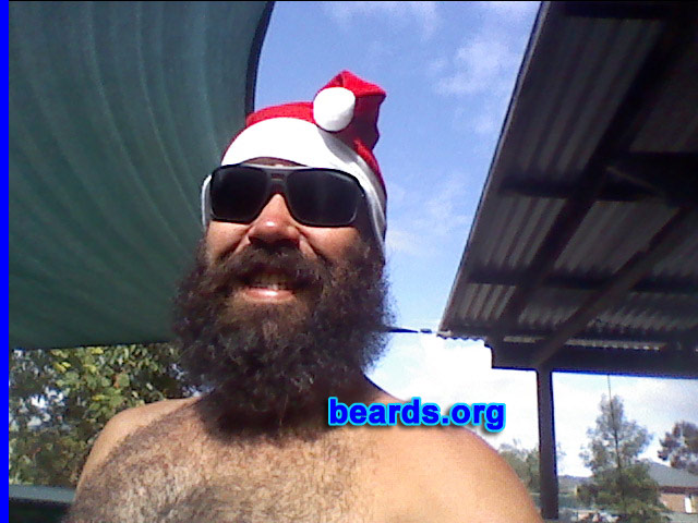 Tony
Bearded since: 2012. I am a dedicated, permanent beard grower.

Comments:
Why did I grow my beard? Cost of shaving and can grow a good beard.

How do I feel about my beard? Naked without it.
Keywords: full_beard