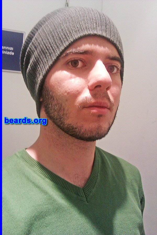 Ilkin T.
Bearded since 2013.  I am an experimental beard grower.

Comments:
Why did I grow my beard?  For experiment.

How do I feel about my beard?  Good.
Keywords: stubble