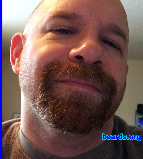 Steven
The expansion from goatee and mustache to full beard has begun.

[b]Go to [url=http://www.beards.org/beard02.php]Steven: bearded adventurer[/url][/b].
Keywords: b2.2 goatee_mustache