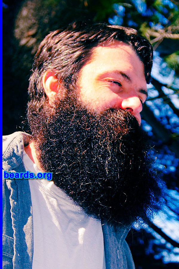 Ben
[b]Go to [url=http://www.beards.org/beard047.php]Ben's beard feature[/url][/b].

Bearded since: 1997, off and on. I am an occasional or seasonal beard grower.

Comments:
Why did I grow my beard? I grew this particular beard to see what it would look like with one full year of growth. These photos were taken on the day the beard turned a year old.

How do I feel about my beard? I feel like my beard is a strong beard. My beard saves me the trouble of having to shave my face daily, which is a practice I find repugnant. I have often considered entering a beard competition because I think my beard would do pretty well.
Keywords: full_beard