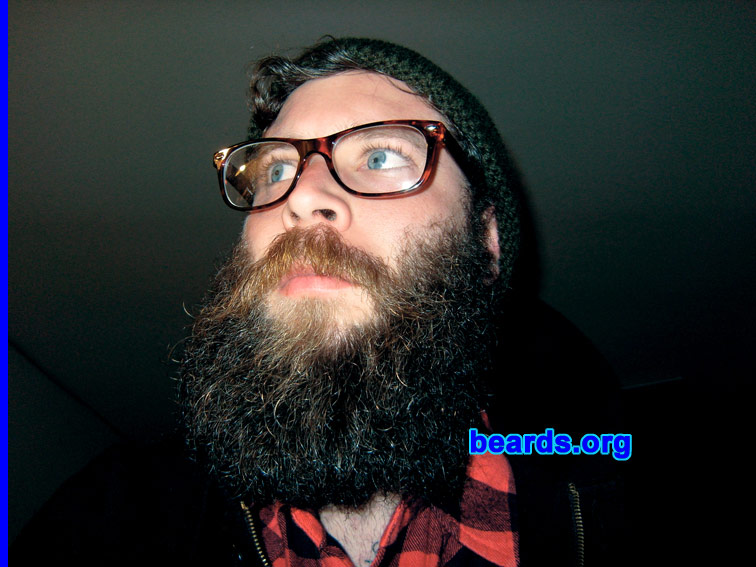 David
Bearded since: 2001.  I am a dedicated, permanent beard grower.

Comments:
I grew my beard because beard is for goodfellow.

How do I feel about my beard? Woolly beard.
Keywords: full_beard