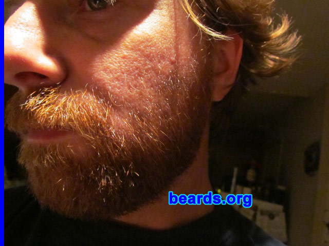 Dave M.
Bearded since: 1997. I am a dedicated, permanent beard grower.

Comments:
I wanted to have a beard since I was a kid.  So when the chin hairs began to show, I went for it.

How do I feel about my beard?  I think it's wonderfull thing to have.
Keywords: full_beard