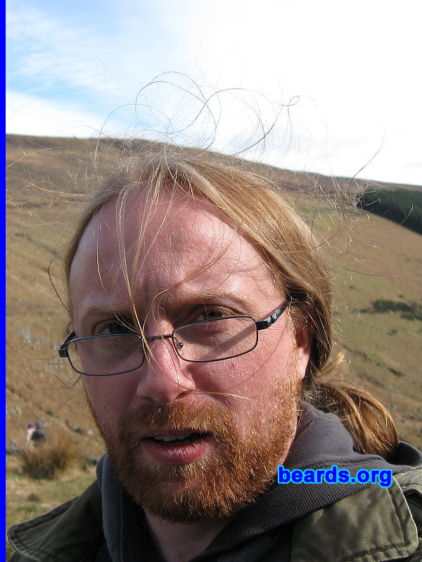 Dave M.
Bearded since: 1997. I am a dedicated, permanent beard grower.

Comments:
I wanted to have a beard since I was a kid.  So when the chin hairs began to show, I went for it.

How do I feel about my beard?  I think it's wonderfull thing to have.
Keywords: full_beard