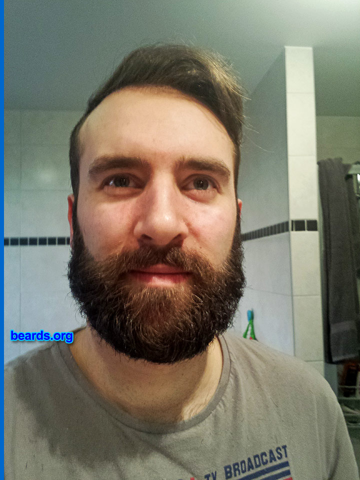 Kevin
Bearded since: 2012.  I am a dedicated, permanent beard grower.

Comments:
Why did I grow my beard? I always wanted to grow a beard.

How do I feel about my beard? I love my beard. I just want my beard a bit longer. And my wife loves my beard. :) 
Keywords: full_beard